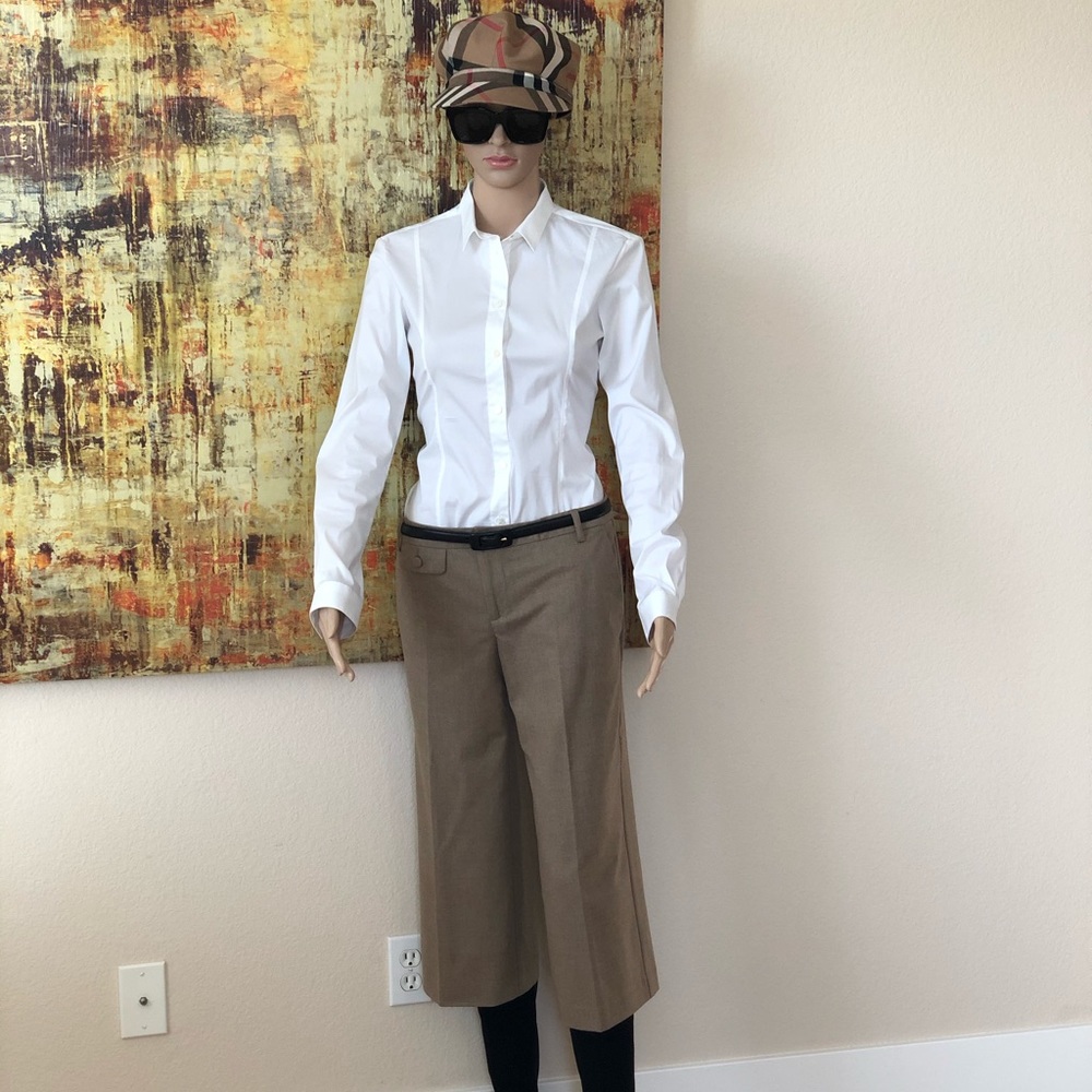 NWOT Burberry White Button Down Shirt